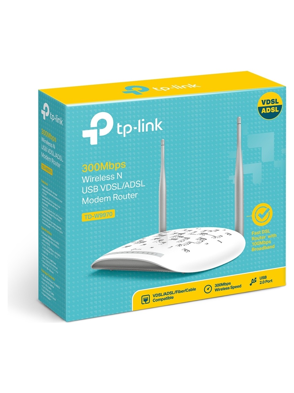 TP-Link TD-W9970 300Mbps Kablosuz VDSL/ADSL Modem Router
